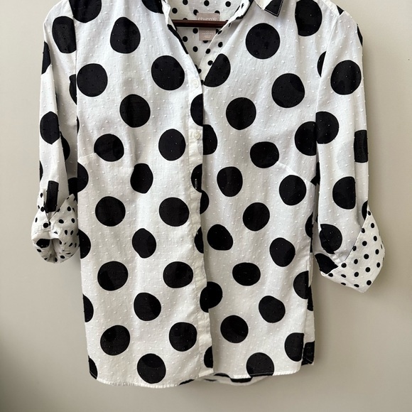 Polka Dot Shirt 100% Cotton - Picture 2 of 6